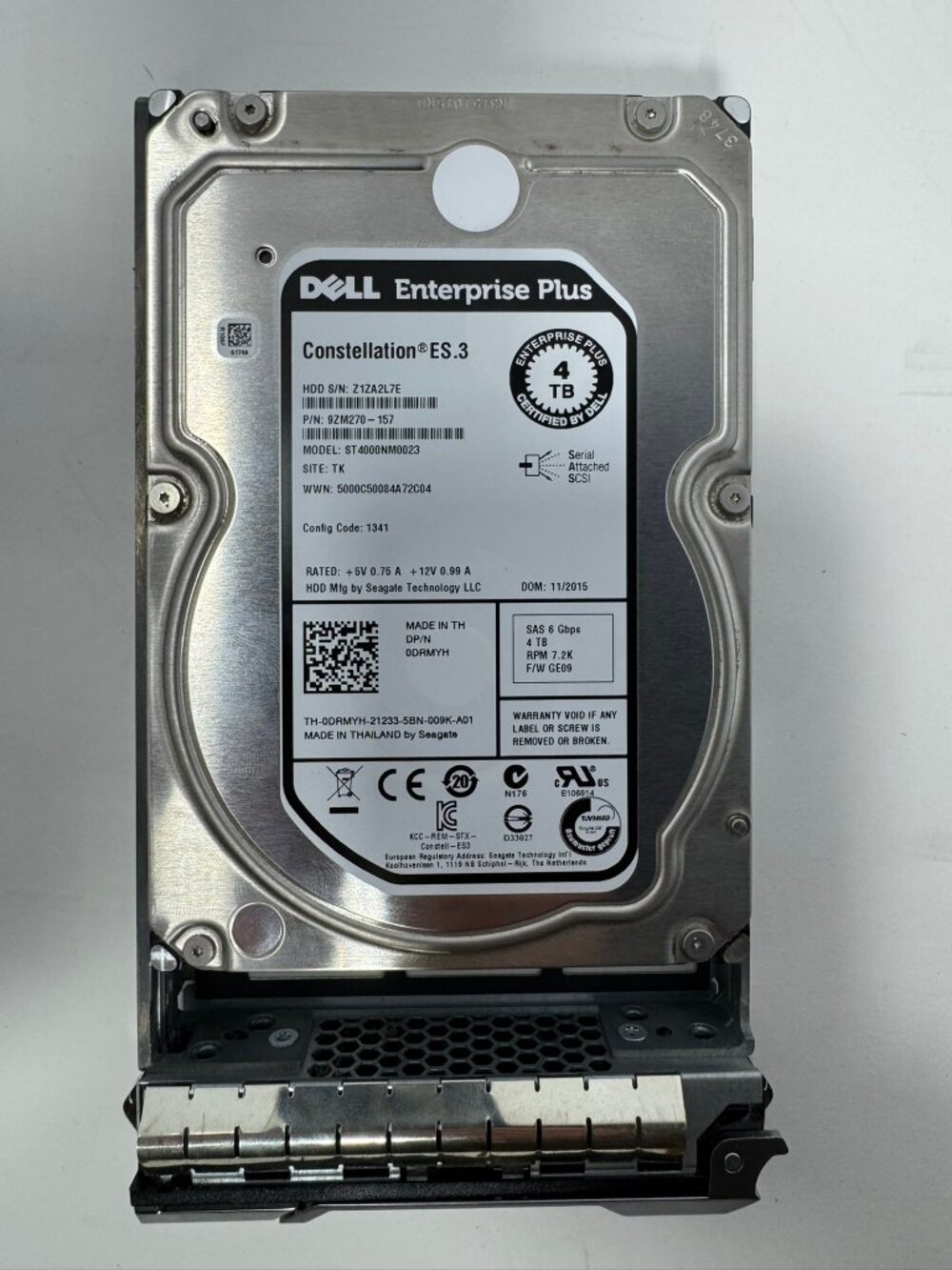 Dell 4TB 7.2K SAS 6Gbps Enterprise Plus Constellation ES.3 Hard Drive